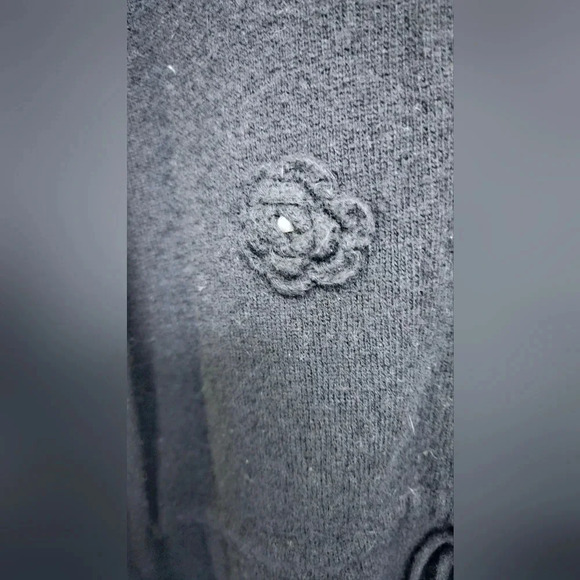 Vintage L'ultima Lambswool Angora blends Metal Sz L 3D knit Drawstring Hooded - Picture 8 of 11